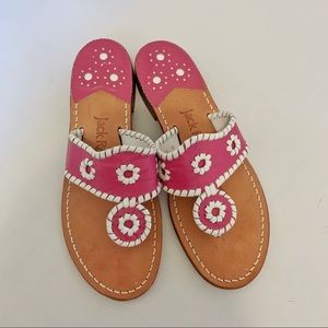 Jack Rogers Navajo thong leather Sandals size 6